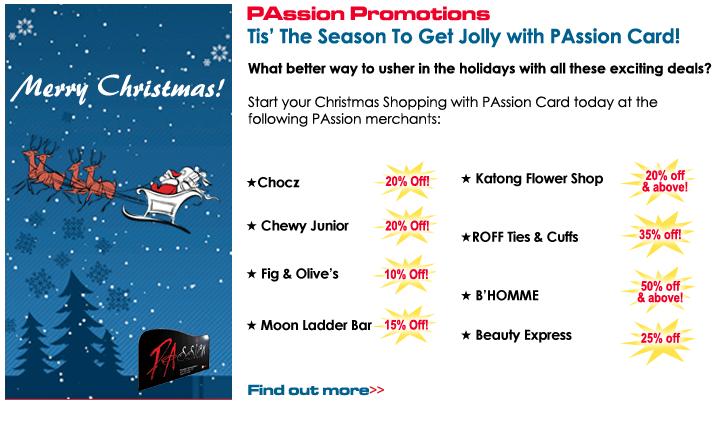Passion Card December Promotions